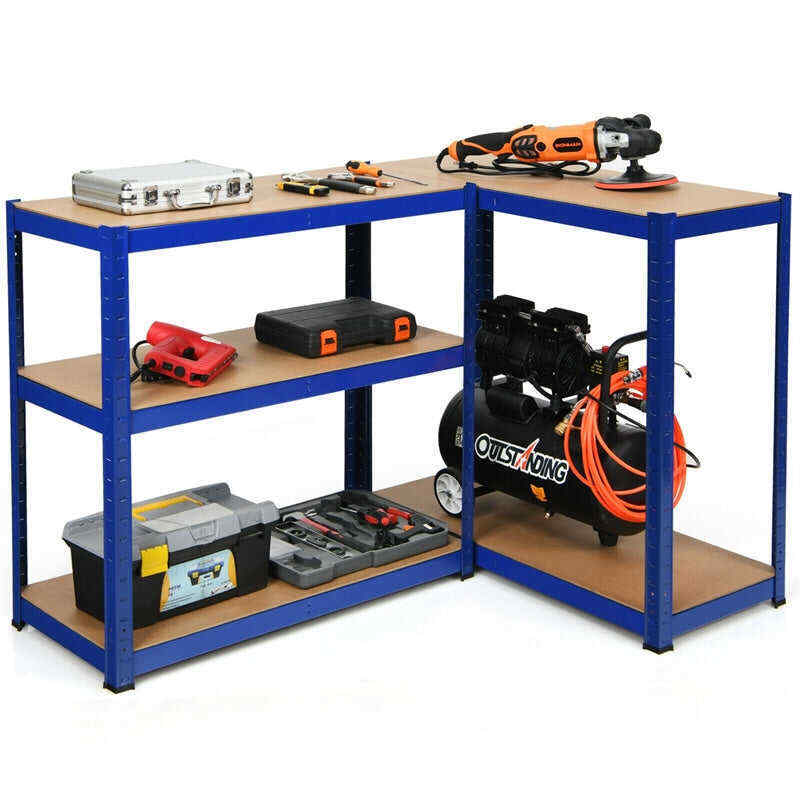 72 Inch 5-Shelf Steel Garage Storage Rack Display Stand with Adjustable Shelves