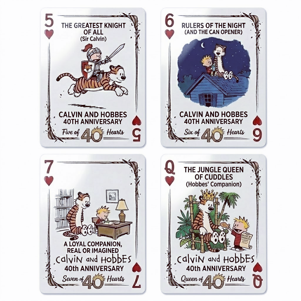 Calvin and Hobbes 40th Anniversary Playing Cards