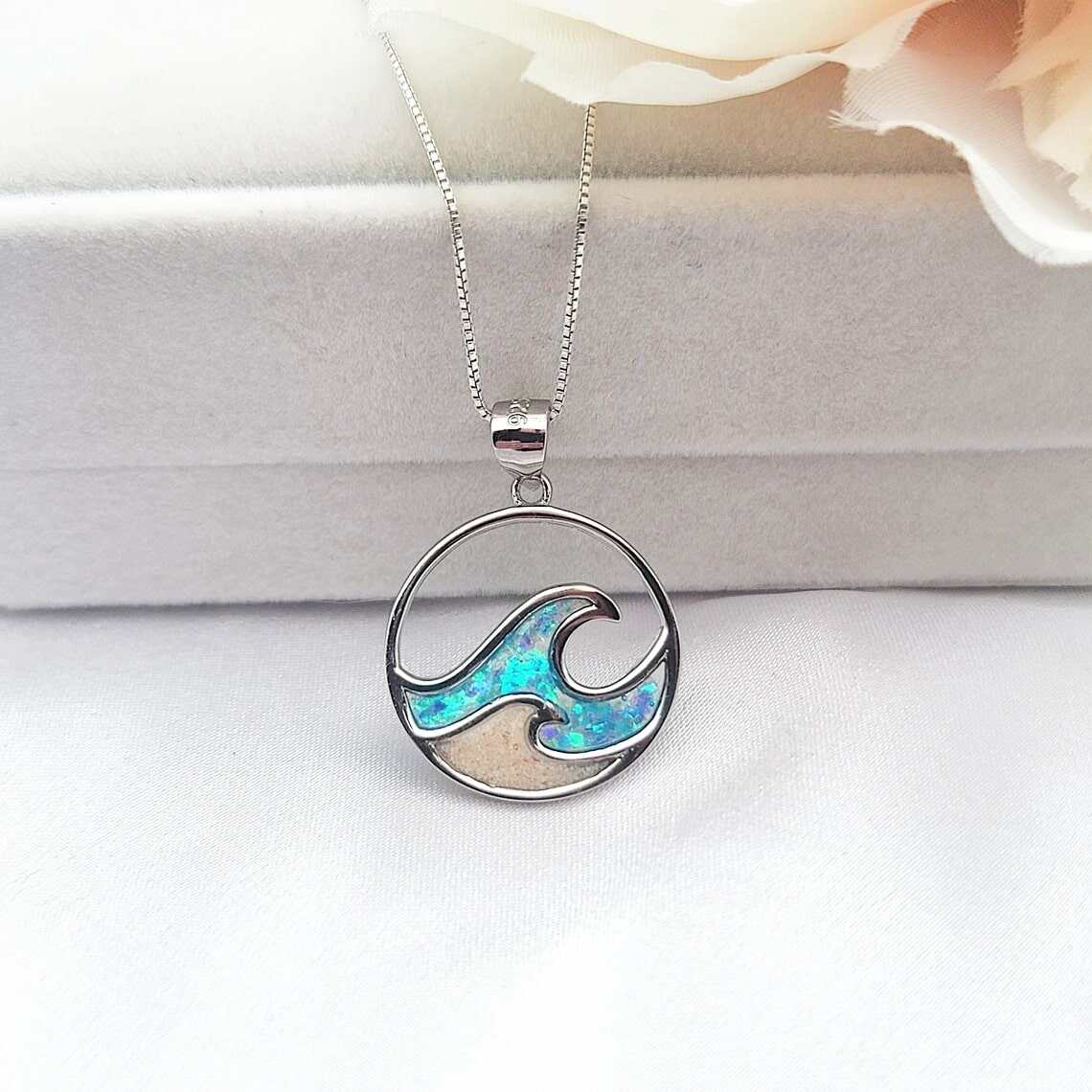 Hawaiian Ocean Wave Necklace