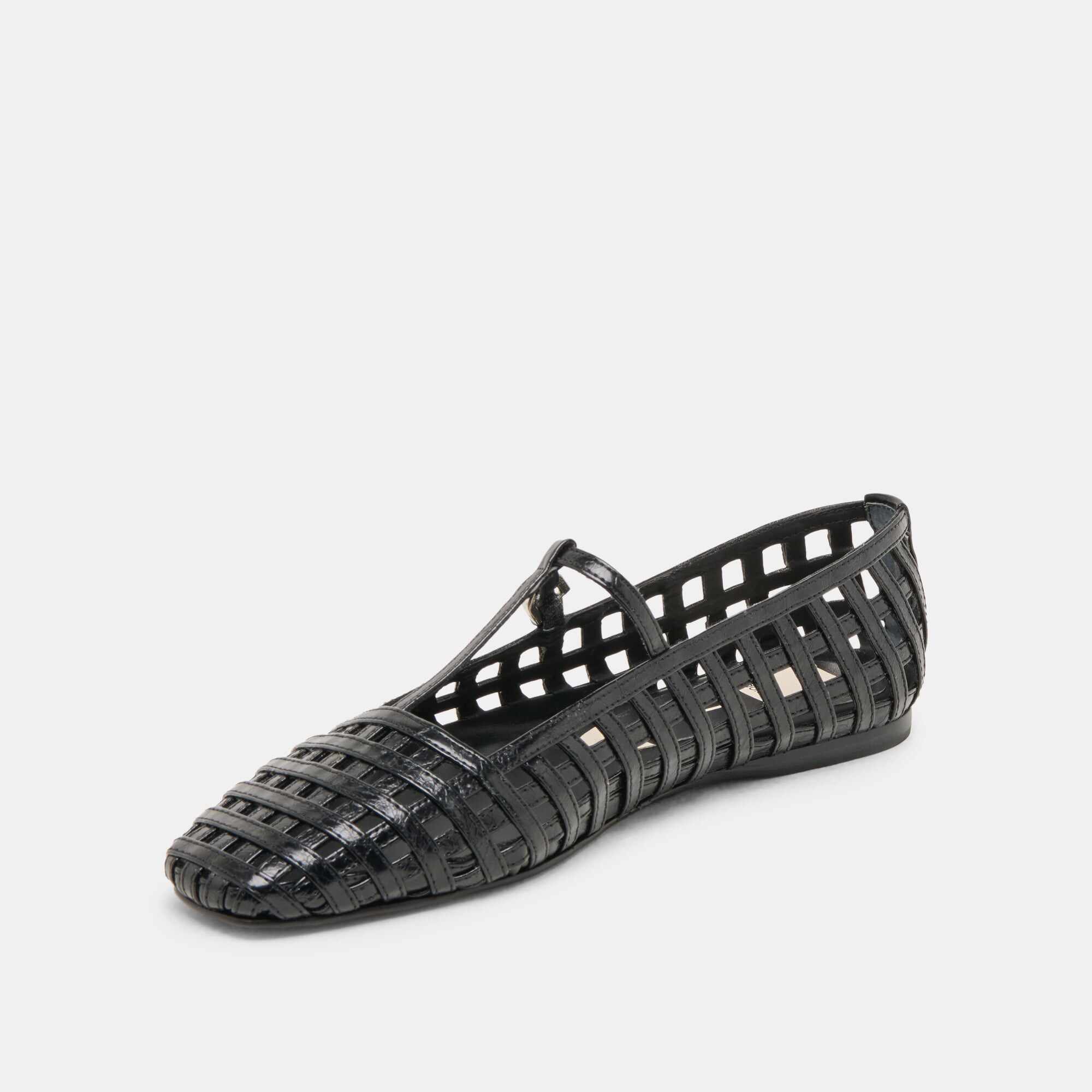 RAINS BALLET FLATS BLACK STELLA