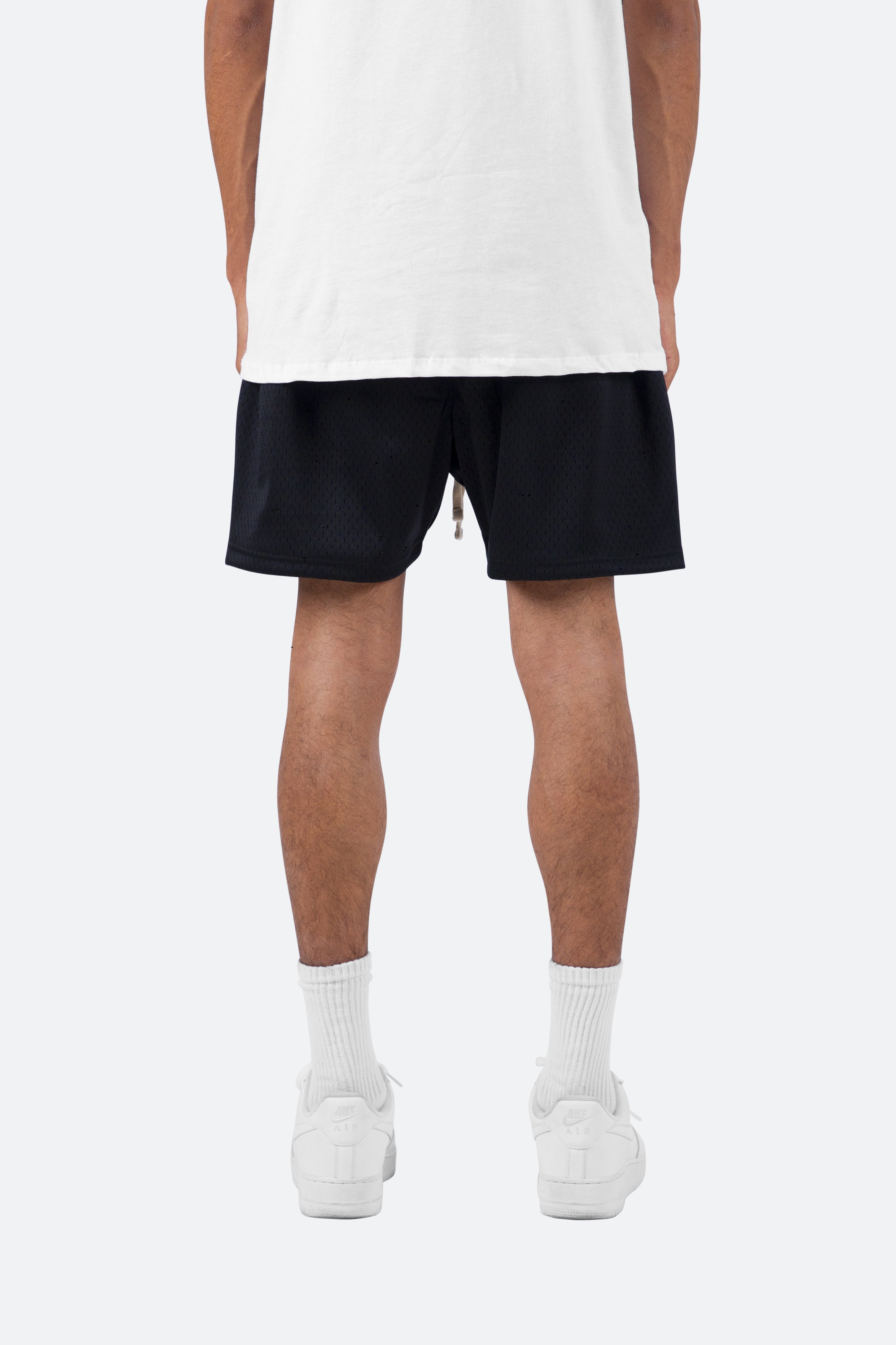 Athletic Mesh Shorts - Black