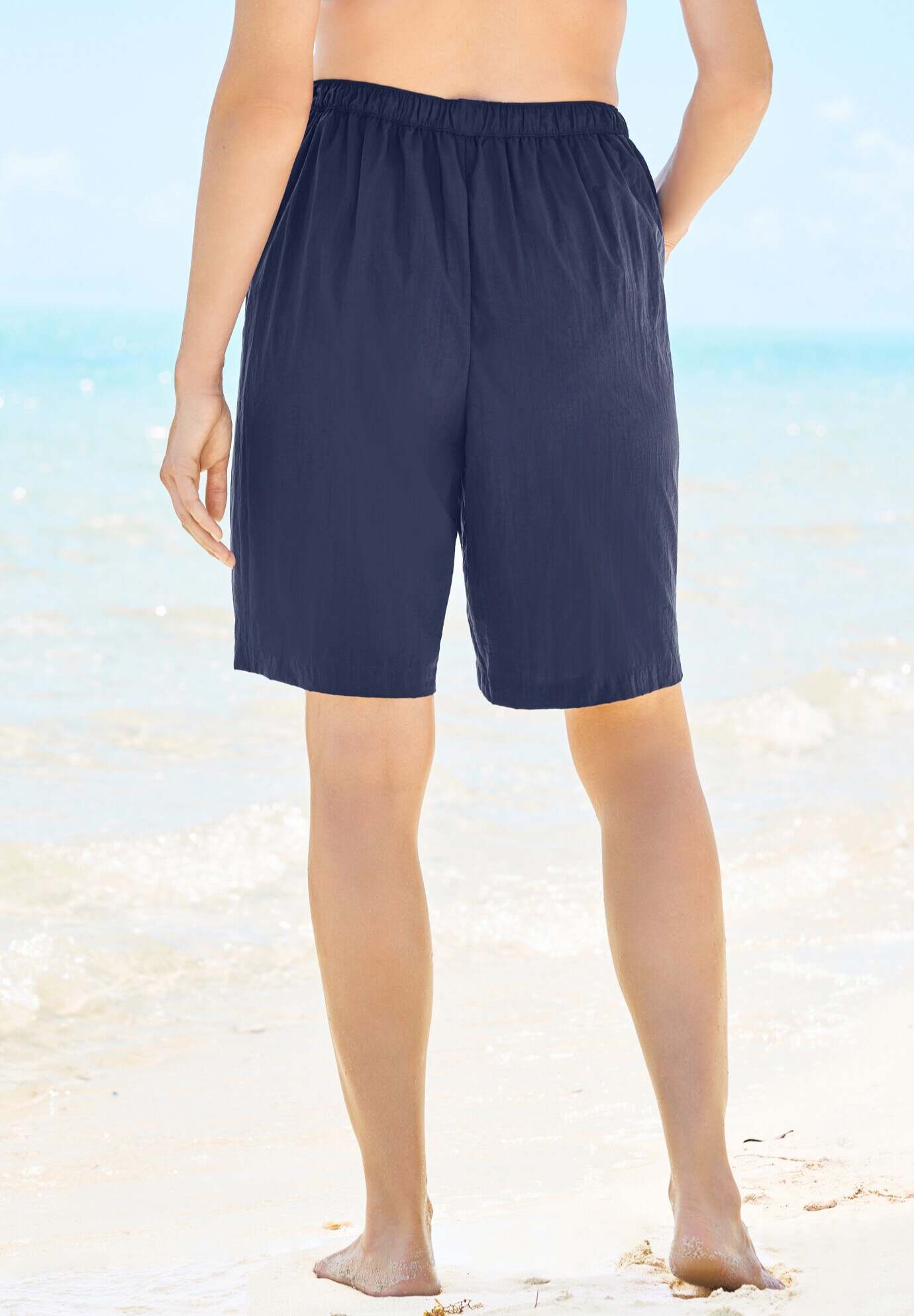 Taslon® Cover Up Board Shorts with Built-In Brief