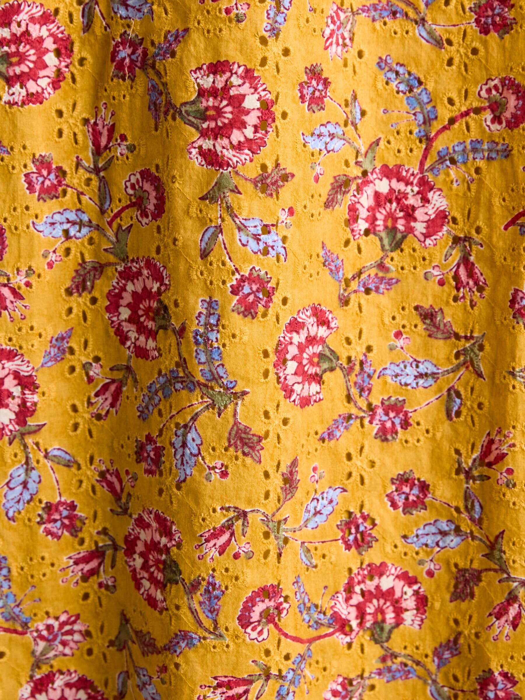 Harlow Yellow Floral Broderie Dress