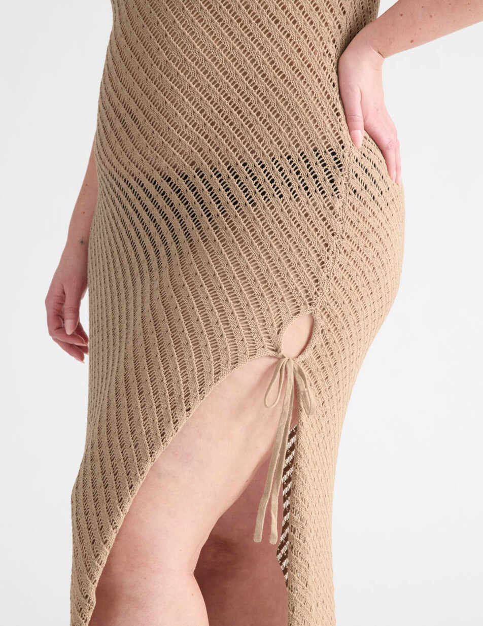 Crochet-Knit Beach Dress
