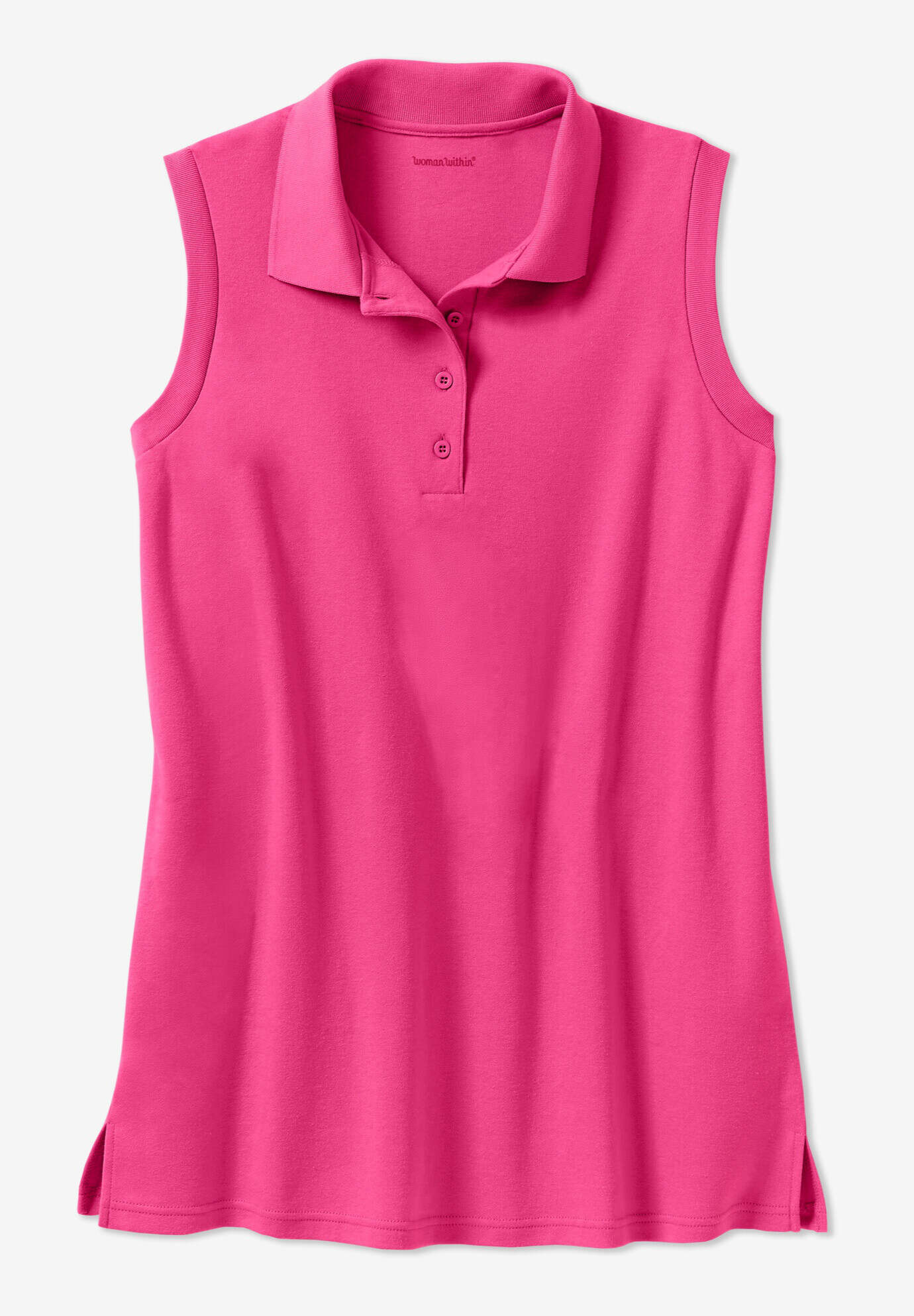 Sleeveless Polo Tunic