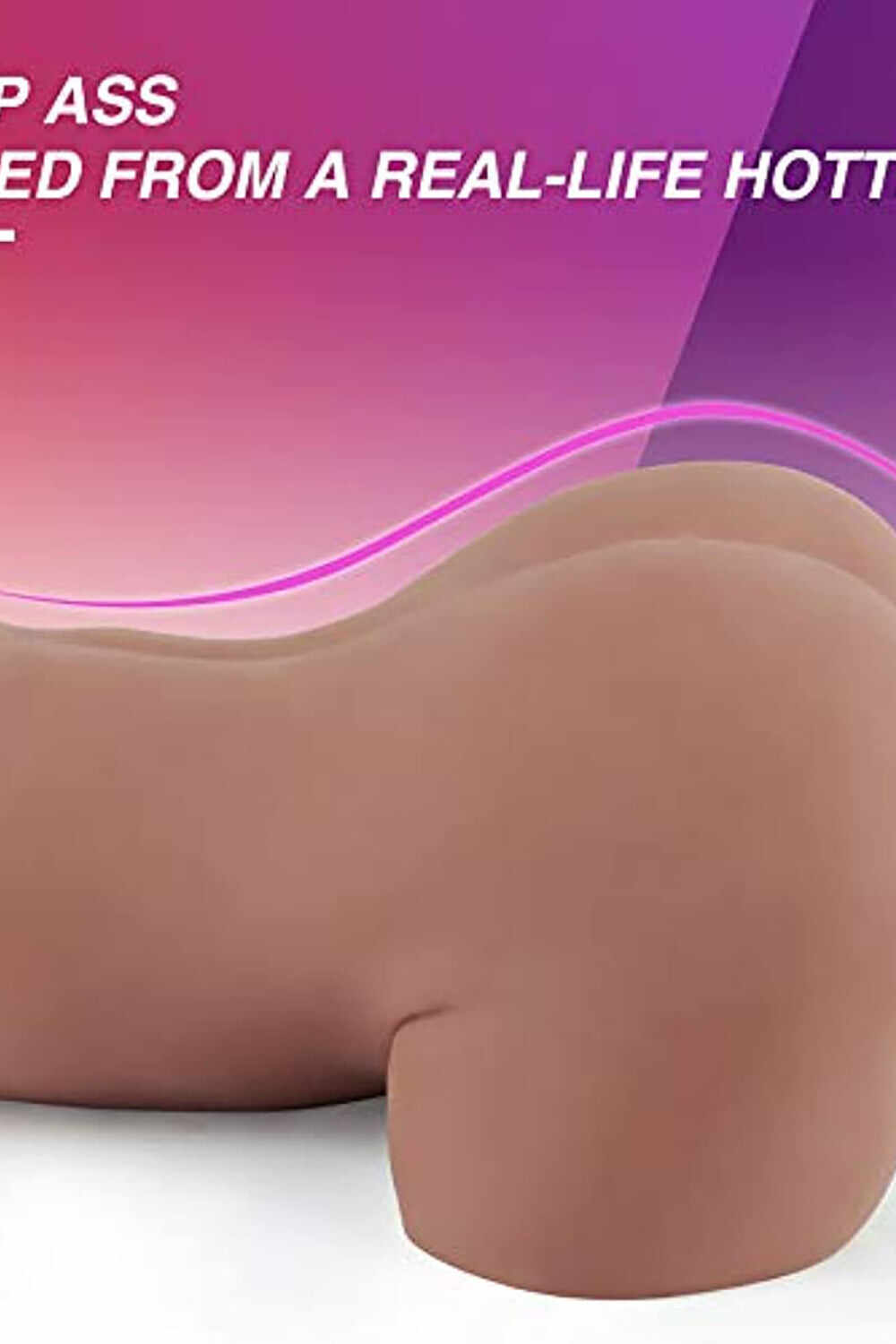 EU Stock - TPE 23.15 lbs/10.5kg Dark Tanned Big Butt Half Body Sex Doll Torso For Men