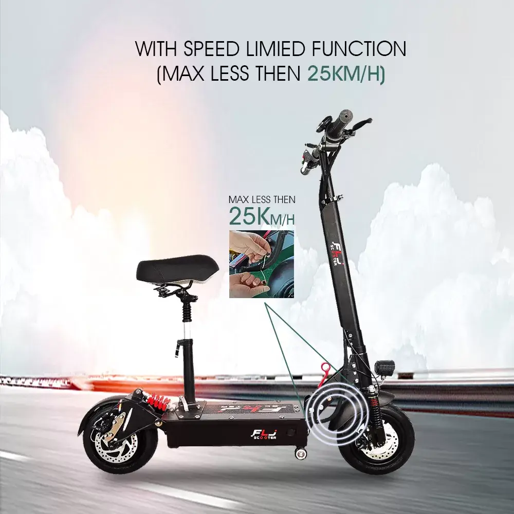 (🔥Limited Time Sale) SK1 10inch Electric Scooter with 48V 25-35ah battery Portable Easy Folding kick scooter