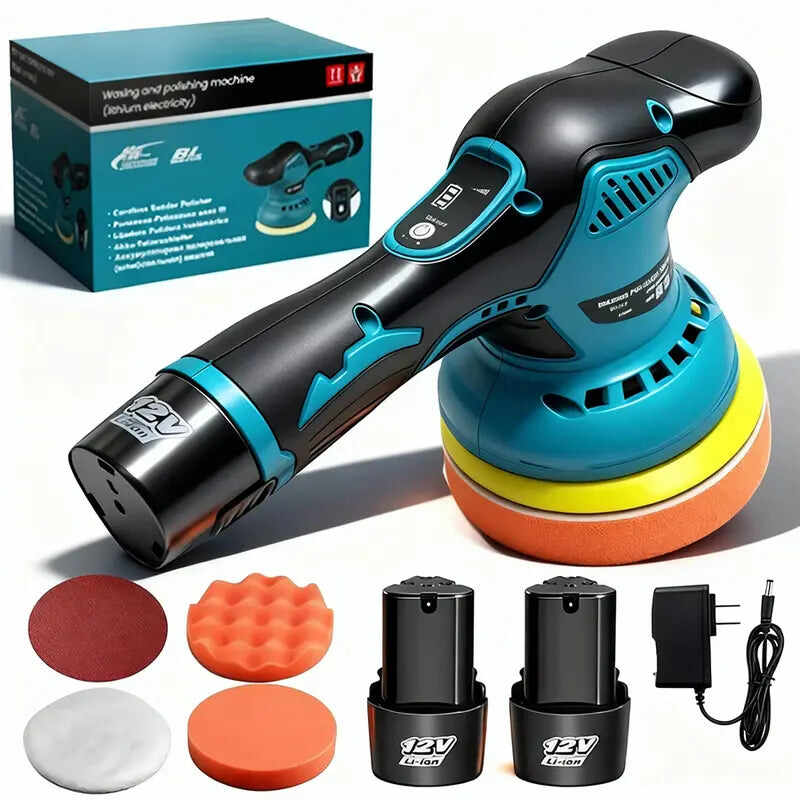 Cordless Car Buffer Polisher with 2 Batteries