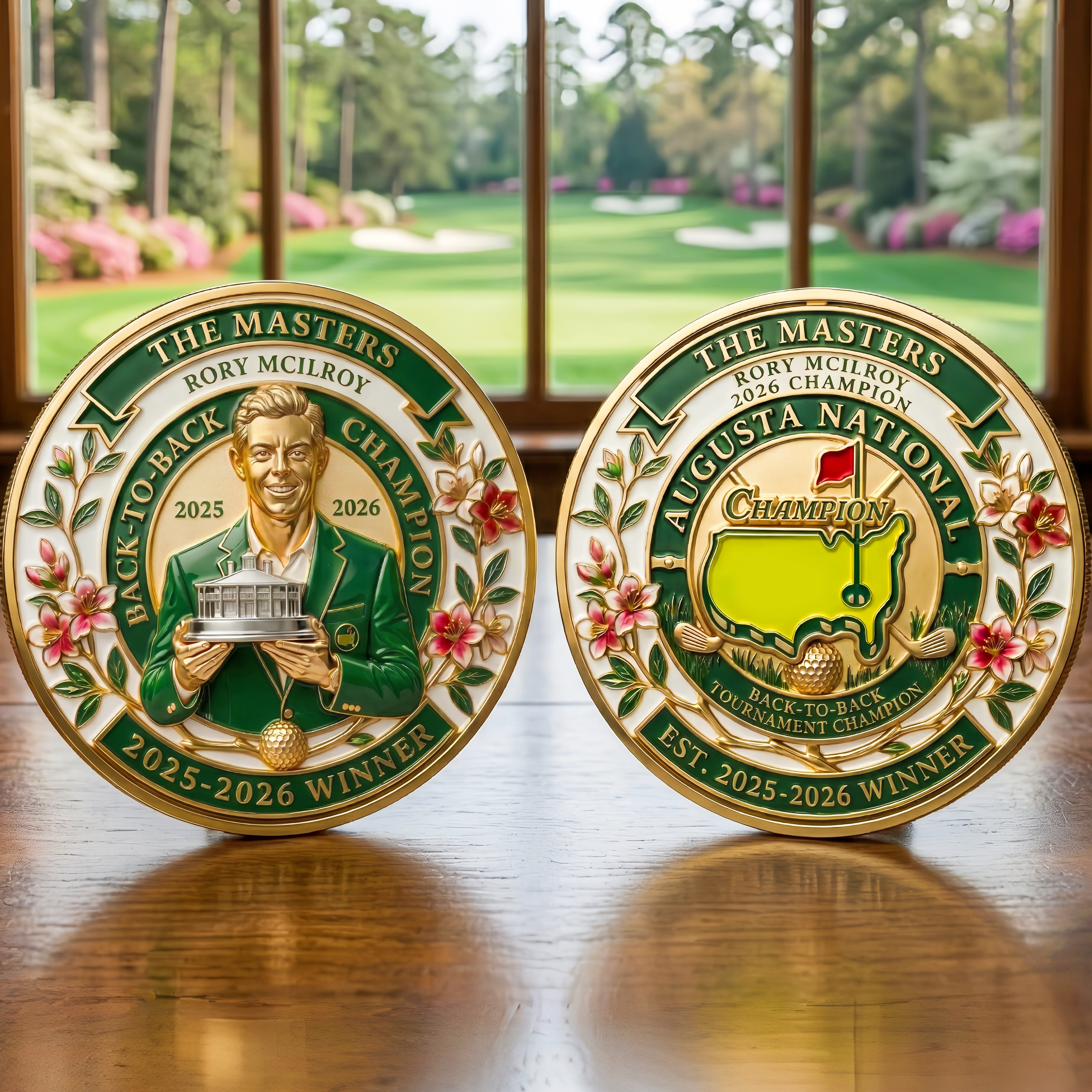 ⛳ RORY MCILROY BACK-TO-BACK MASTERS CHAMPION COMMEMORATIVE COIN!