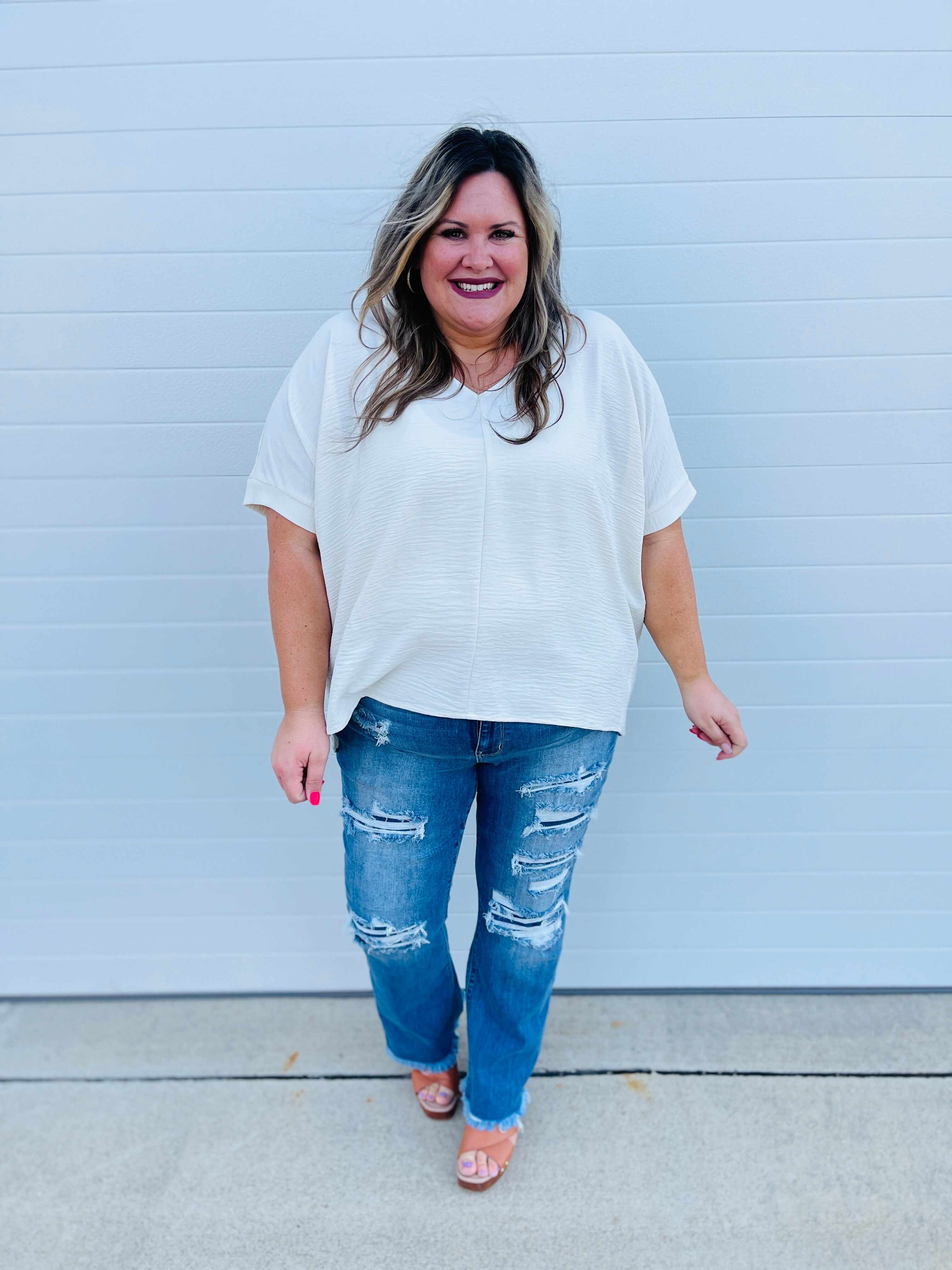REG/CURVY Patch it Up Bootcut Jeans