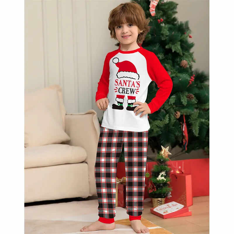 Santa Crew Christmas Family Matching Pajamas Outfits