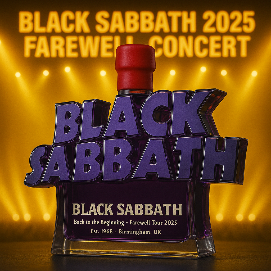 BLACK SABBATH's Farewell Concert Commemorative Whiskey Bottle