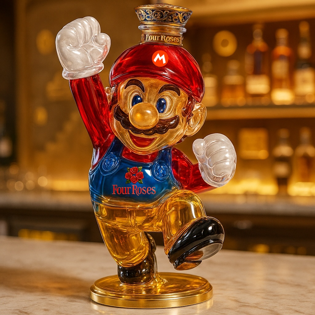 Superhero Whiskey Bottle