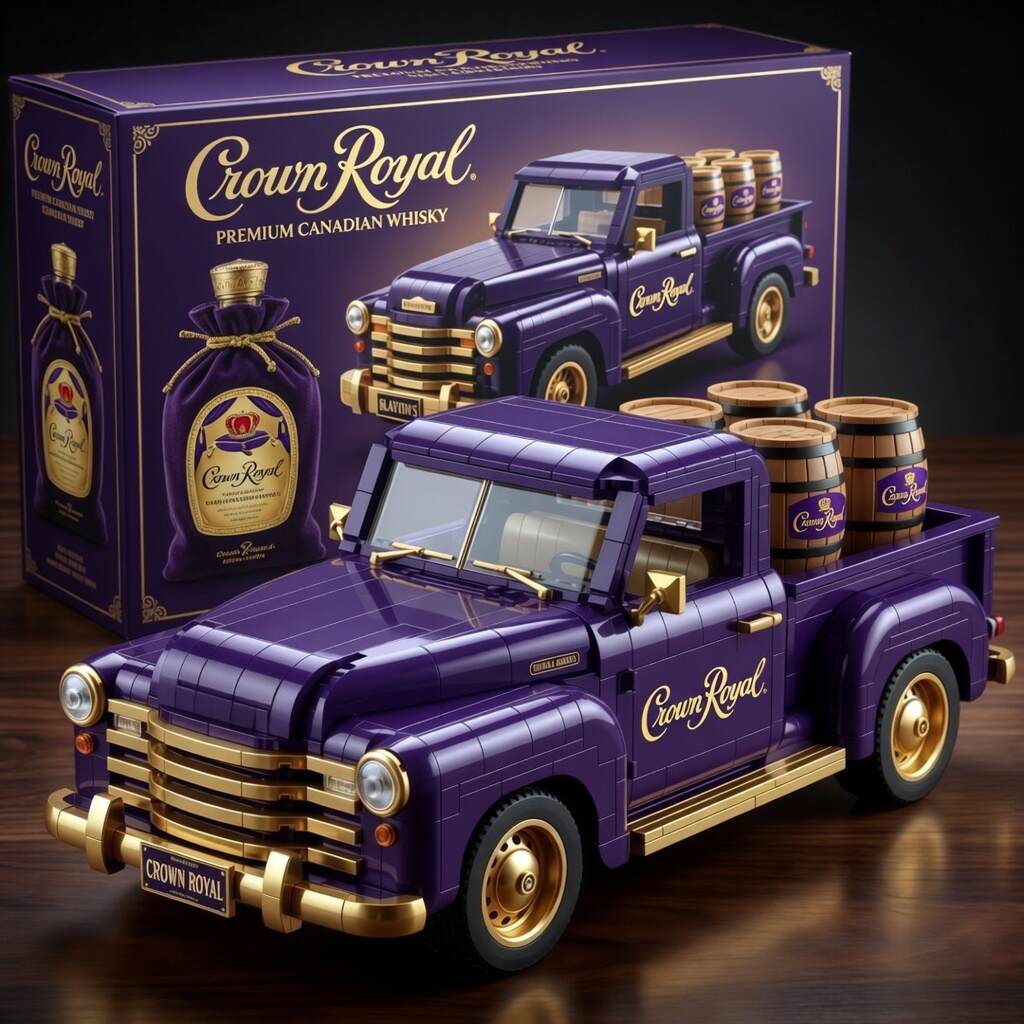 Whiskey Pickup Truck Building Blocks