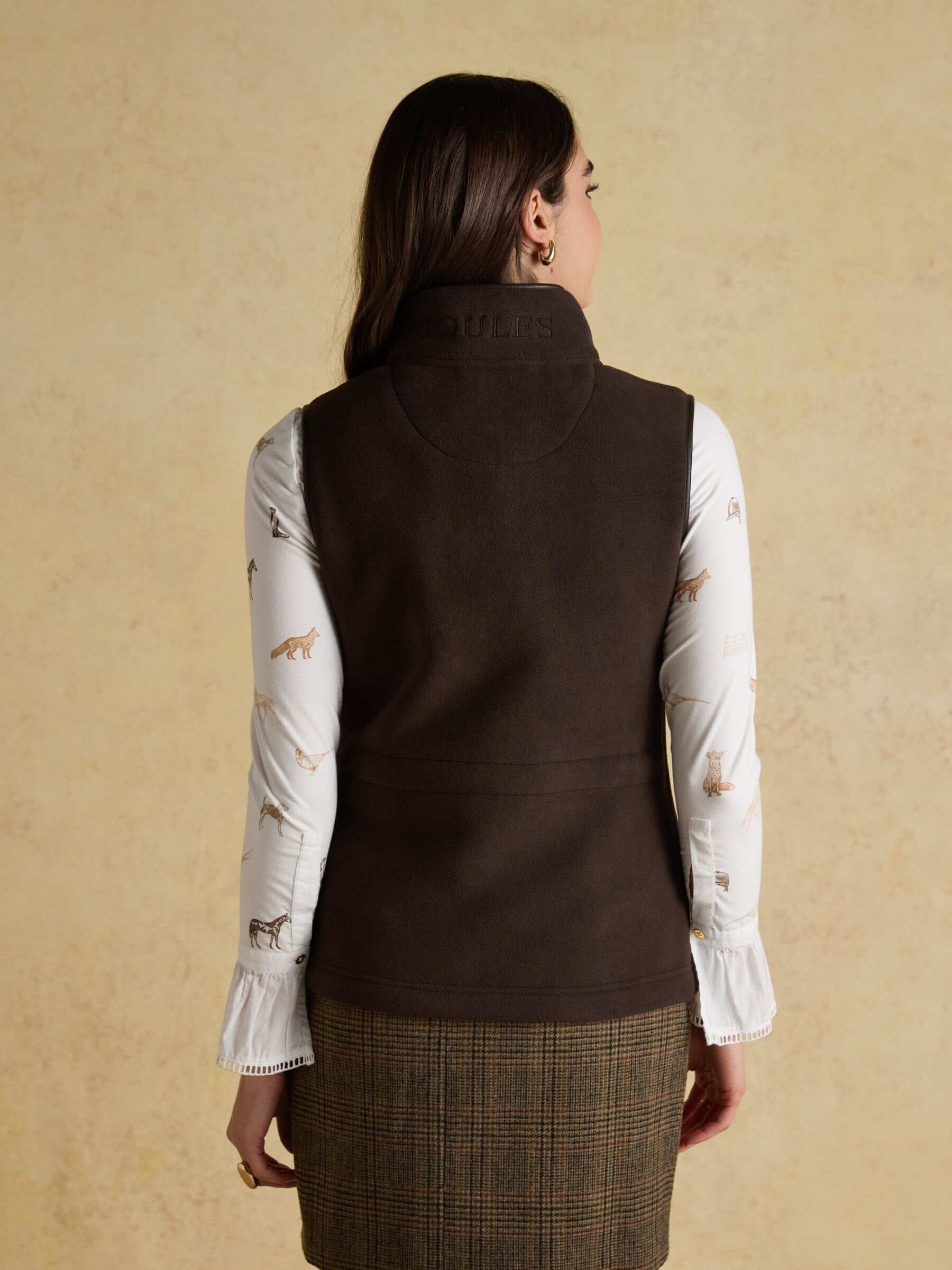 Heritage Brown Fleece Gilet