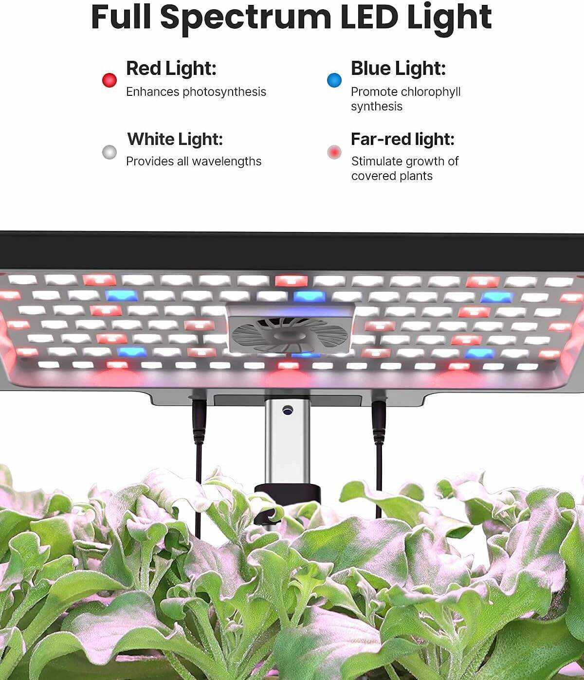Hydroponics Growing System 12Pods, Indoor Garden with LED Grow Light