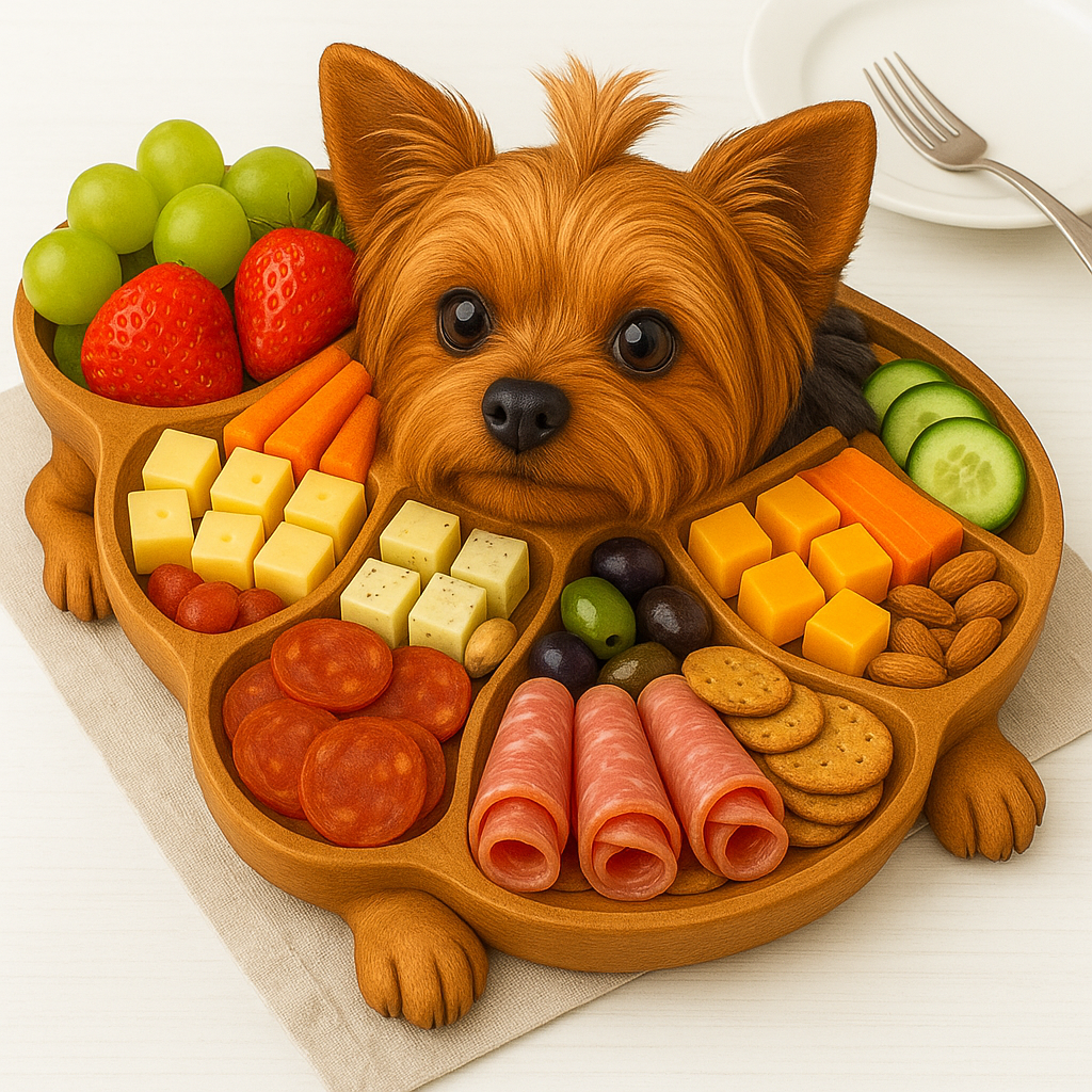 Super cute dog shaped deli dinner plate