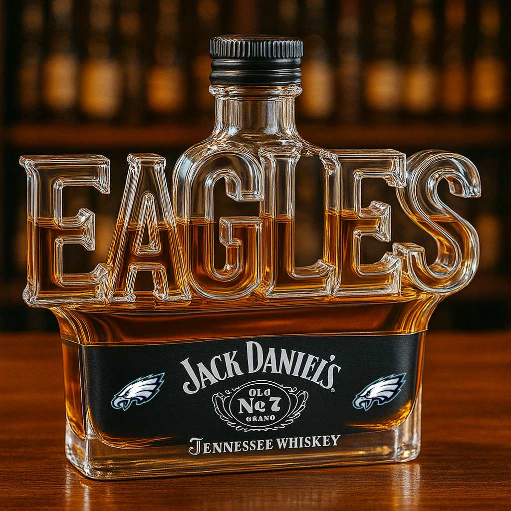 Philadelphia Eagles Whiskey Bottle