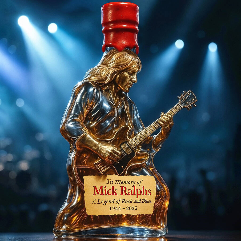 In memory of the Mick Ralphs whisky bottle