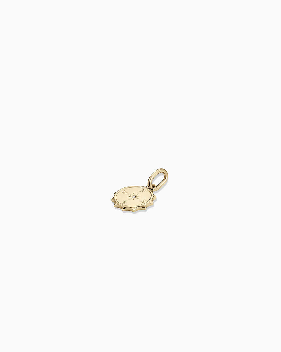 Diamond Compass Charm