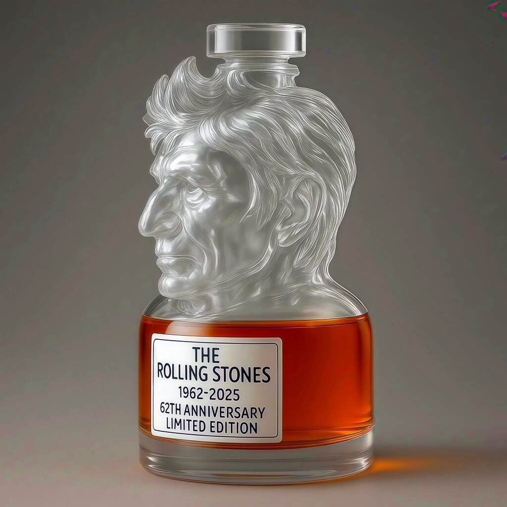The Rolling Stones 62nd Anniversary Limited Edition Whisky Bottle