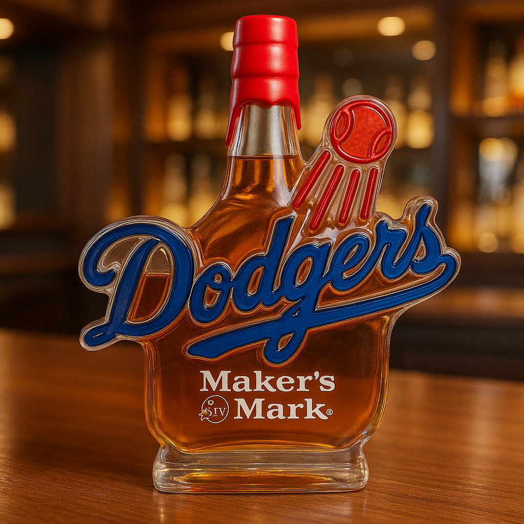 Dodgers Whiskey Bottle