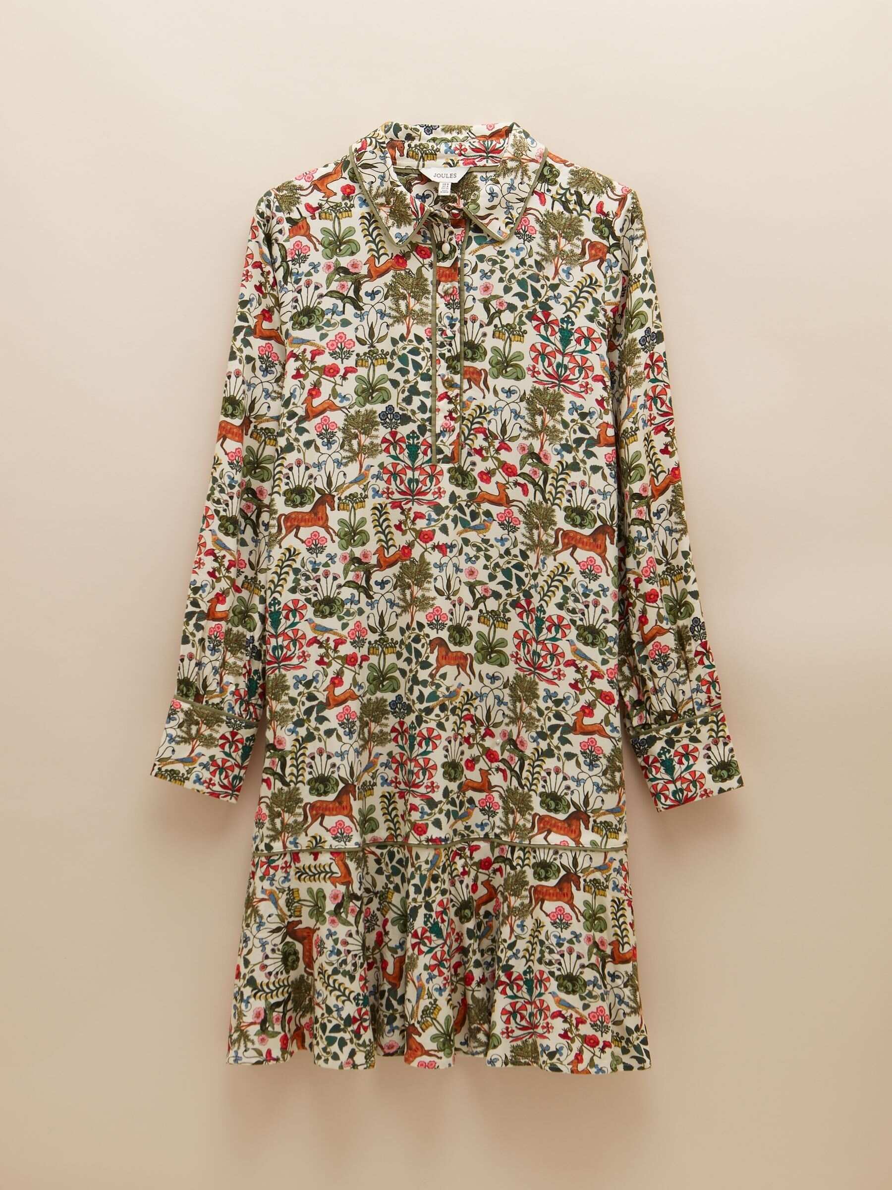Lydia Multi Long Sleeve Shirt Dress
