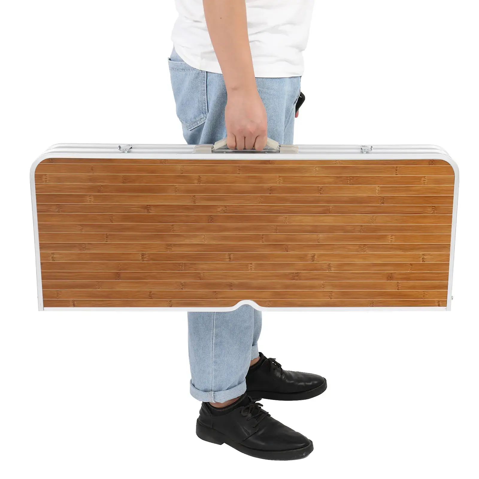 4 Ft Camping Picnic Table Set with 4 Seats