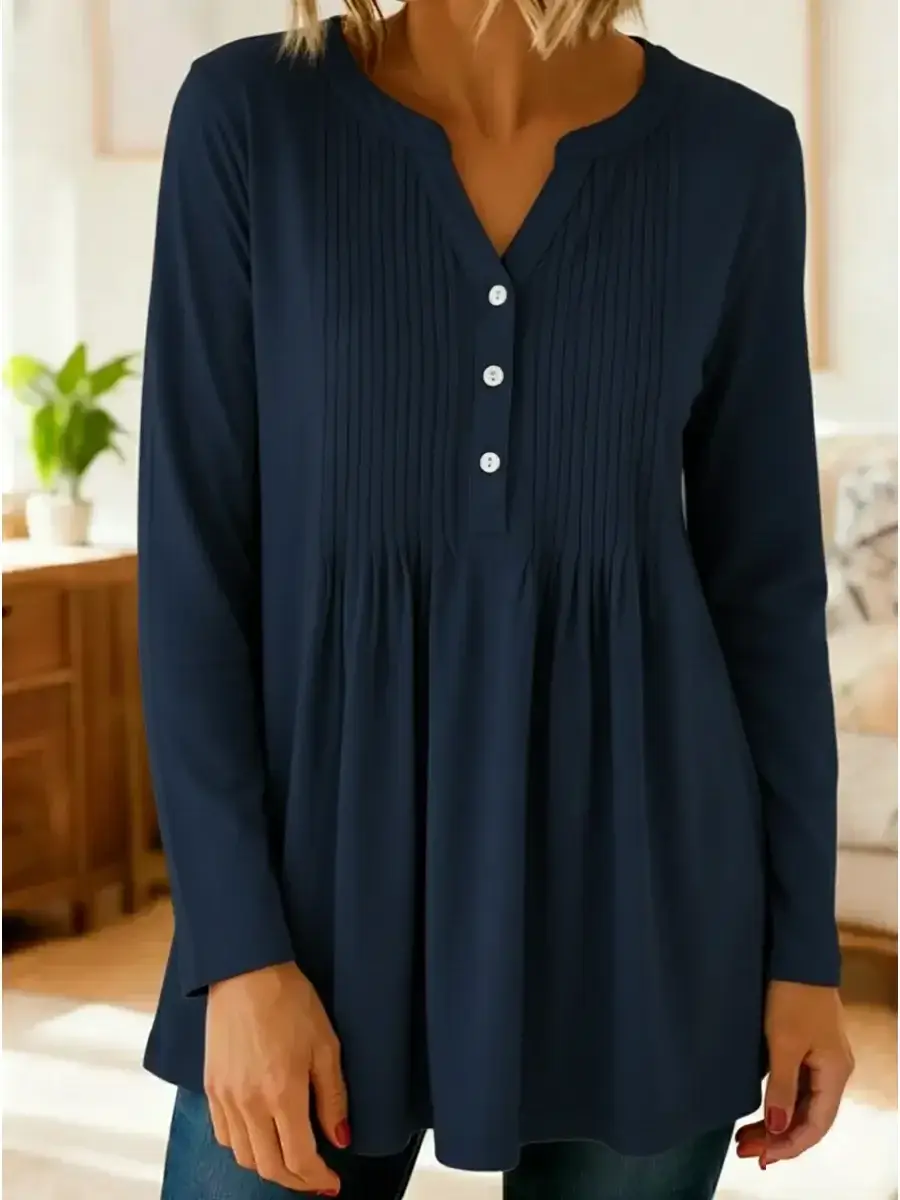 🔥Summer Arrivals🌟Women's Cozy Stretchy Knitted Pleated Cotton Top