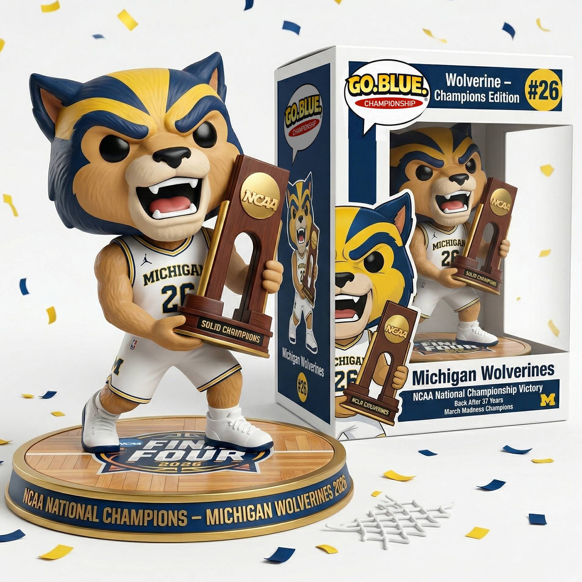 🐺Michigan Wolverines 2026 NCAA Champions Pop!