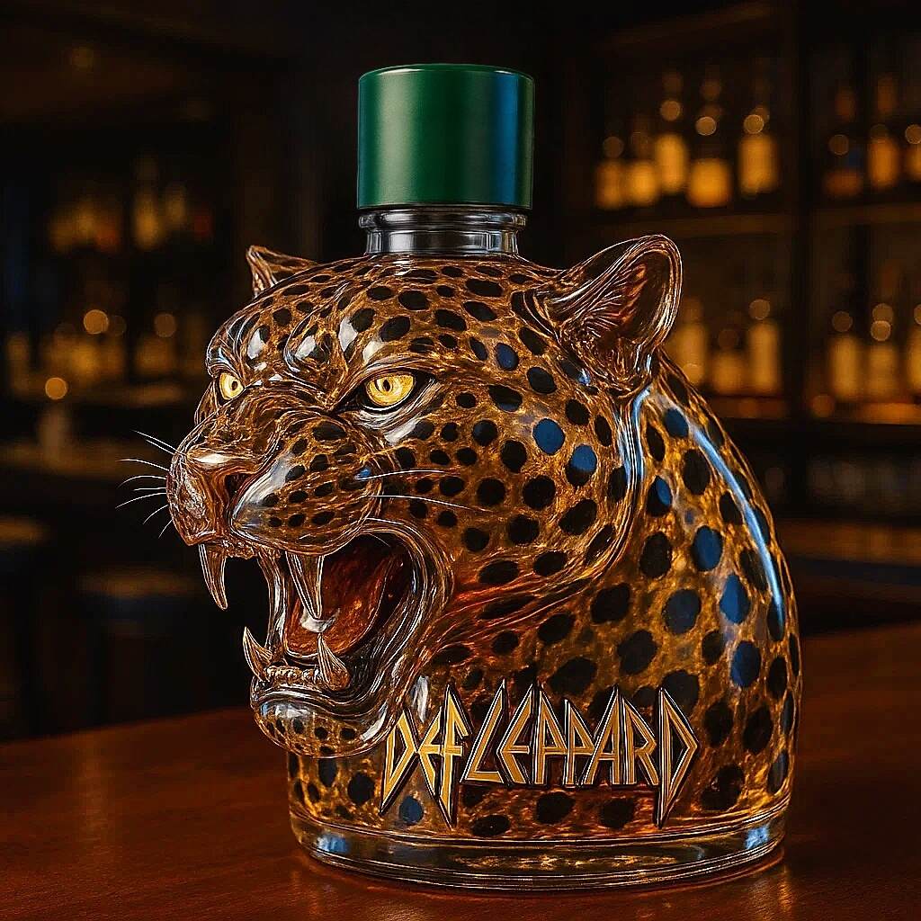 Def Leppard whiskey bottle