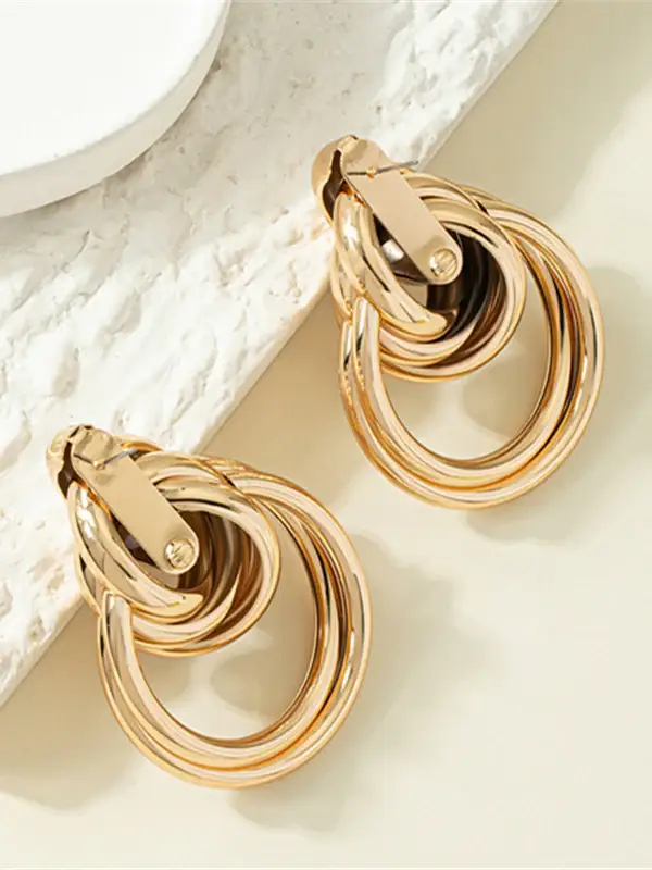 Interlocking Knot Drop Earrings