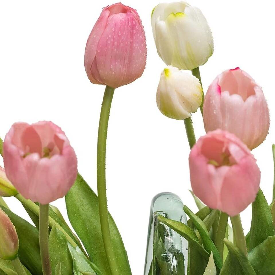 🔥On Sale🔥Artificial Tulips Flowers - Real Touch Latex Bouquet - UV resistant, Waterproof，Windproof