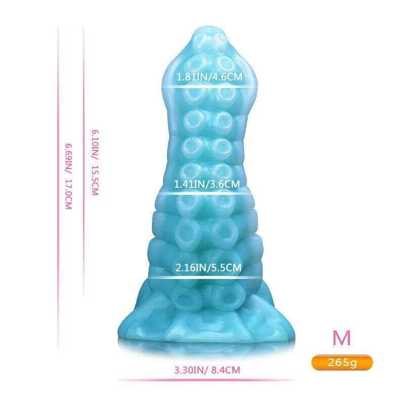 Monster Dildo with Powerful Suction Cup Octopus Tentacle Dick Sex Toy for Women Soft Elastic Skin Friendly Silicone Material