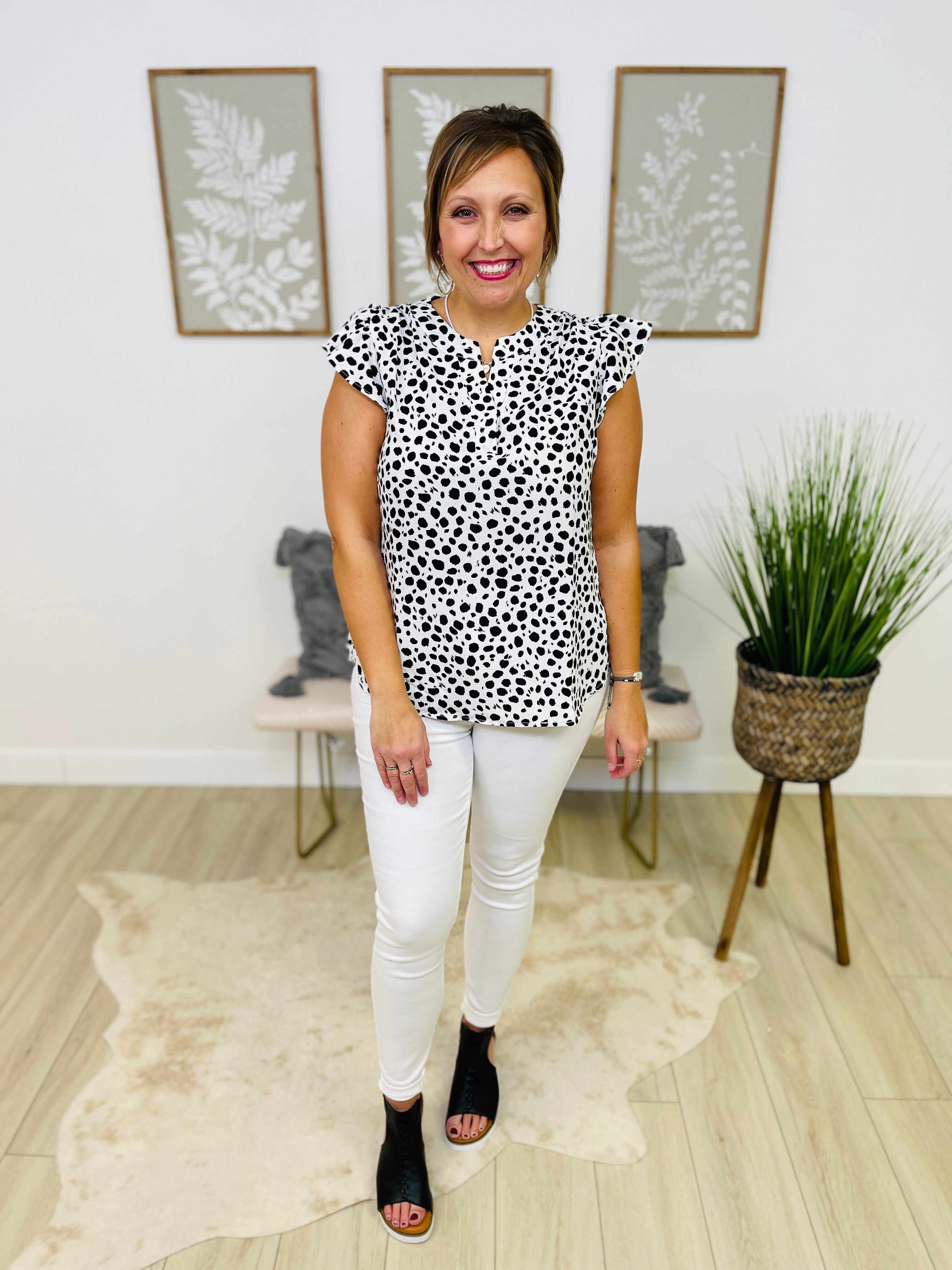 PLUS/REG Betty's White Skinny Jeans