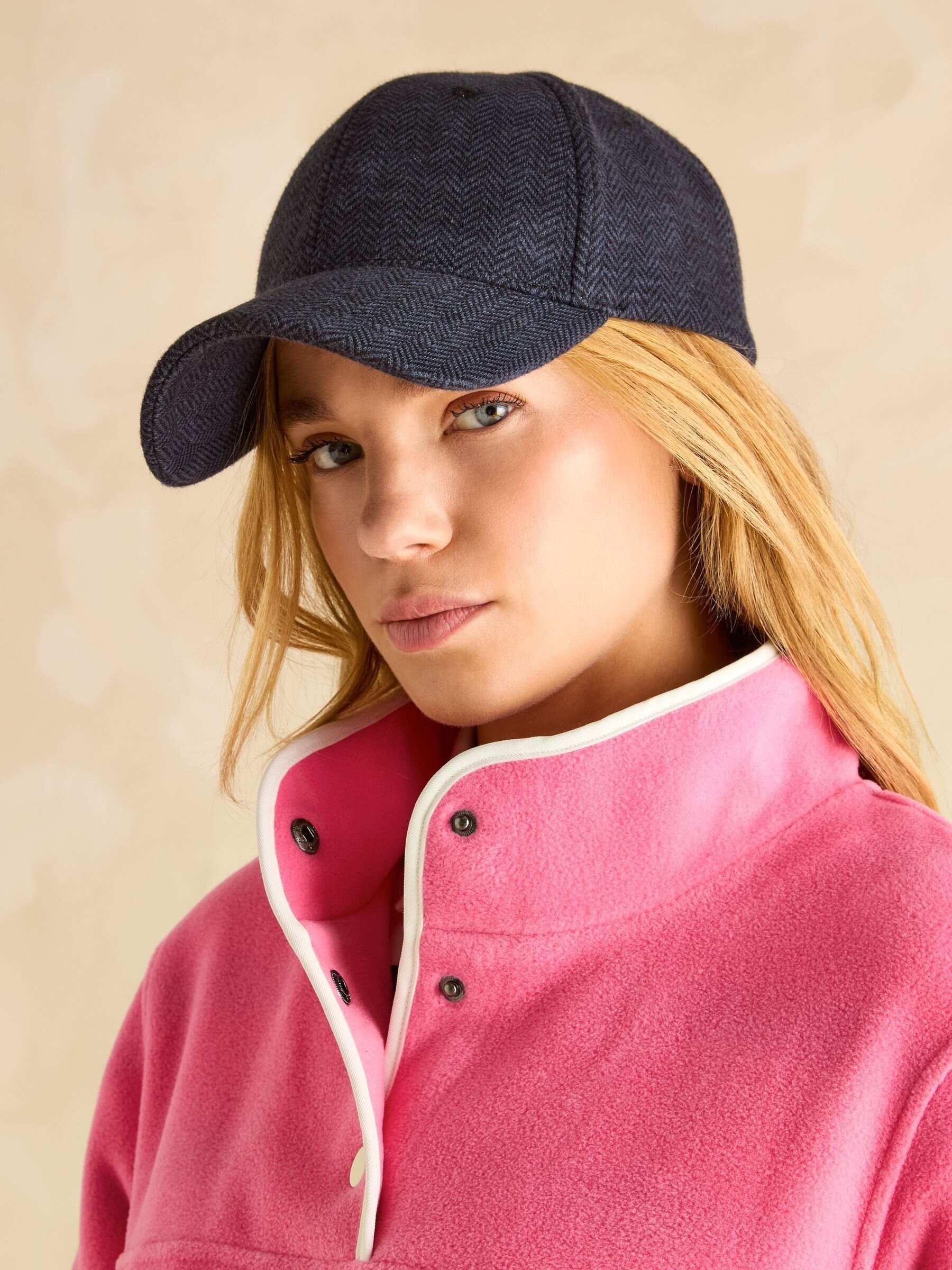 Lulworth Pink Funnel Neck Fleece