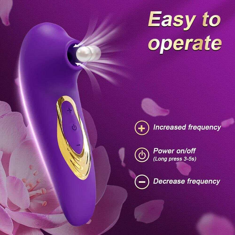 PASSION PULSE Clitoris Sucking Vibrator Nipple & Clit Stimulator