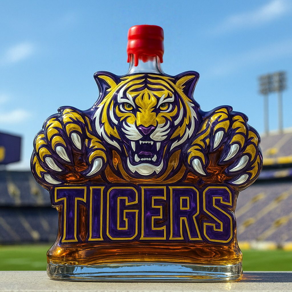 LSU Tigers Limited Edition Whiskey Bottle