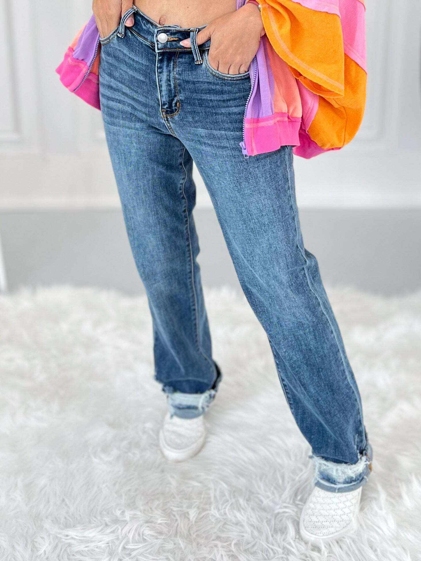 Urban Legend - Christmas Straight Leg Jeans- Final Sale