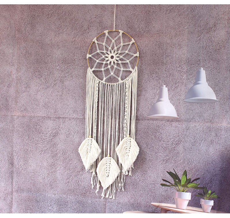Cotton rope woven wall hanging