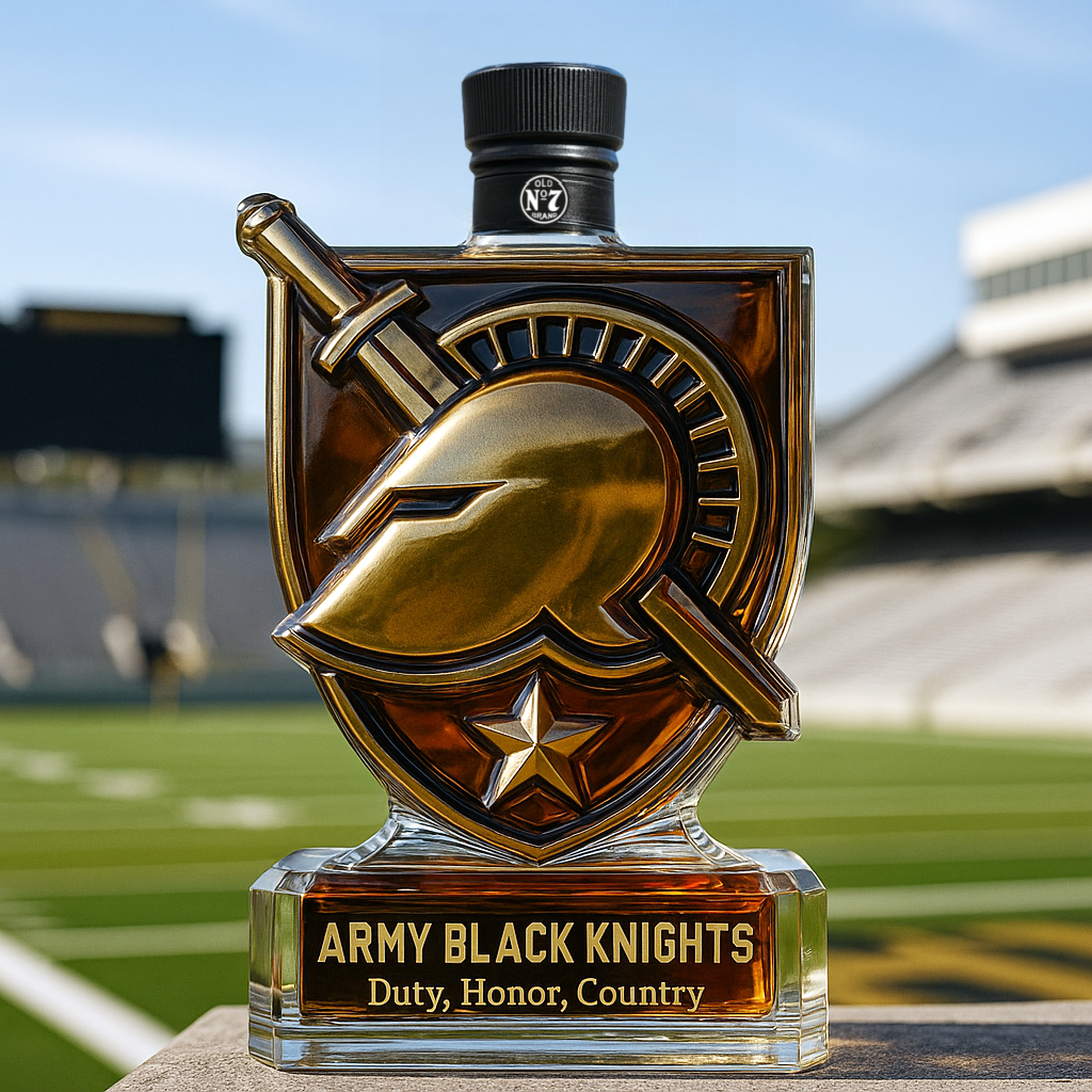 Army Black Knights Limited Edition Whiskey Bottle