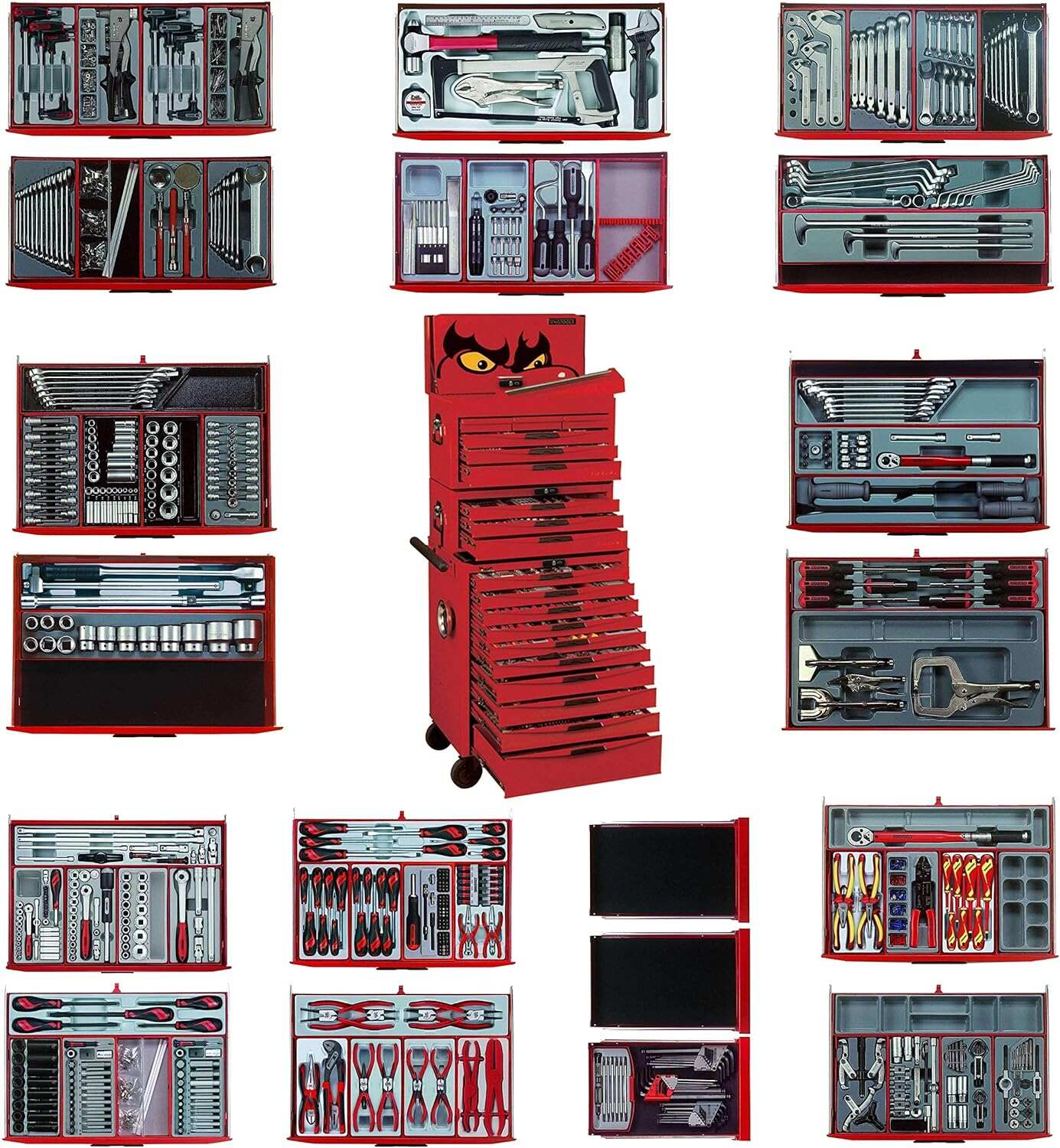 Teng Tools 1100 Piece Complete Mixed Monster Mega Master Hand Tool Kit - TCMONSTER02