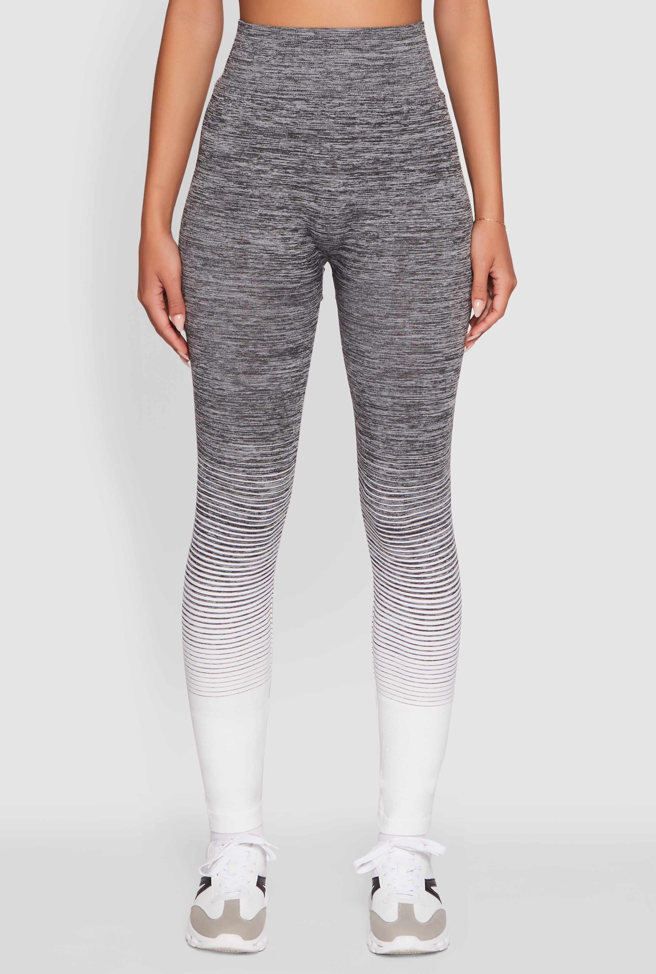 Trendy Marled Ombre Stretch Leggings