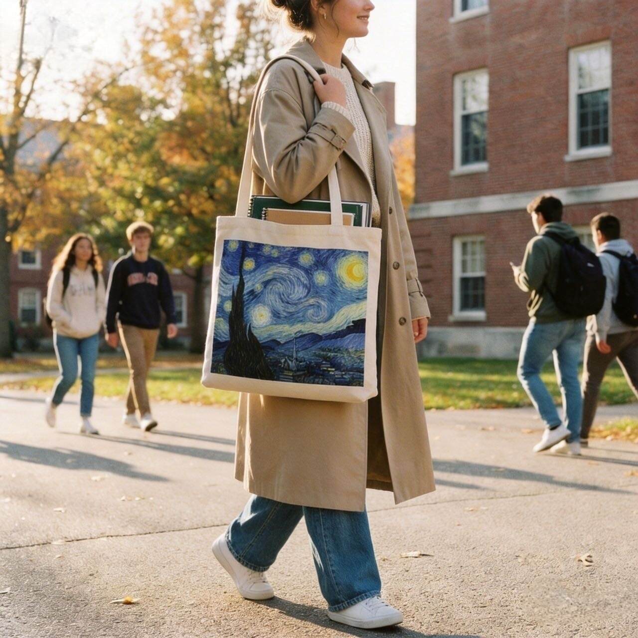 Starry Night Canvas Tote Bag – Carry Art, Carry Soul