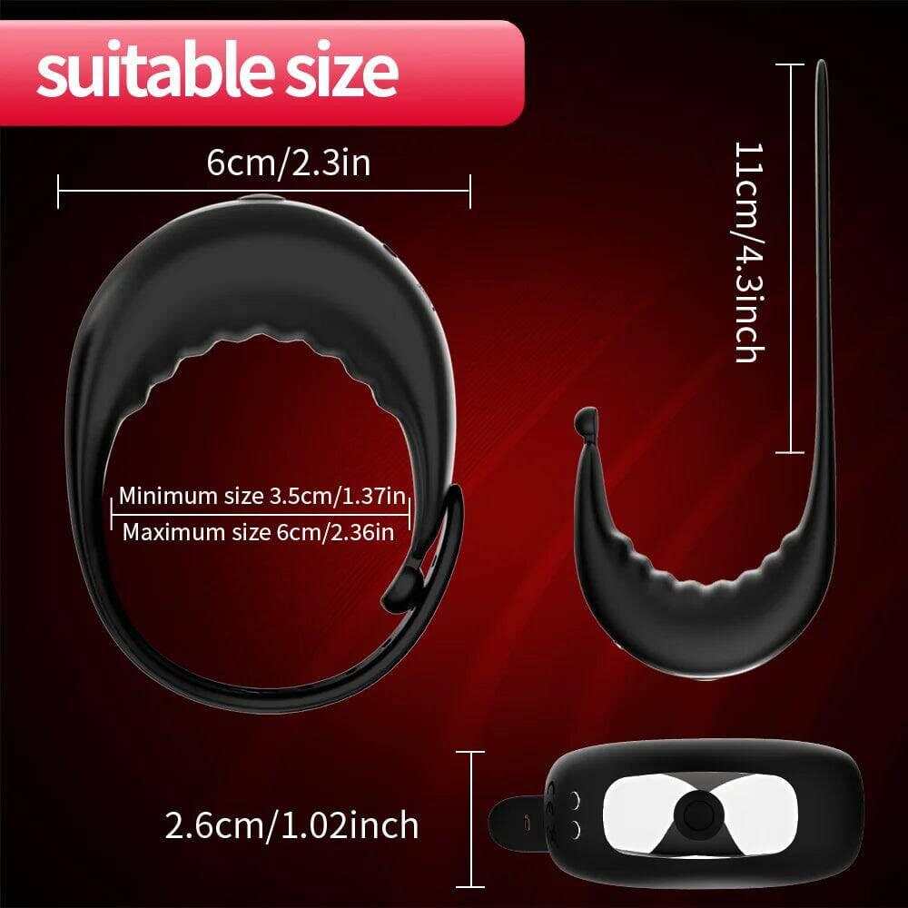 APP Remote Control Cock Ring Male Cock Ring Vibrator APP Remote Control Penis Ring Delay Ejaculation Erectile Enlargement Male Masturbator Sex Toy For Couple