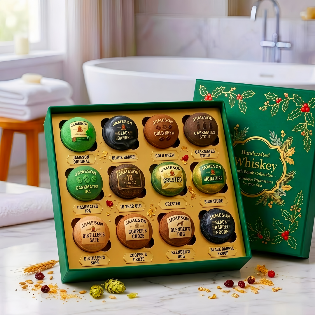🥃  Whiskey-Infused Bath Bomb