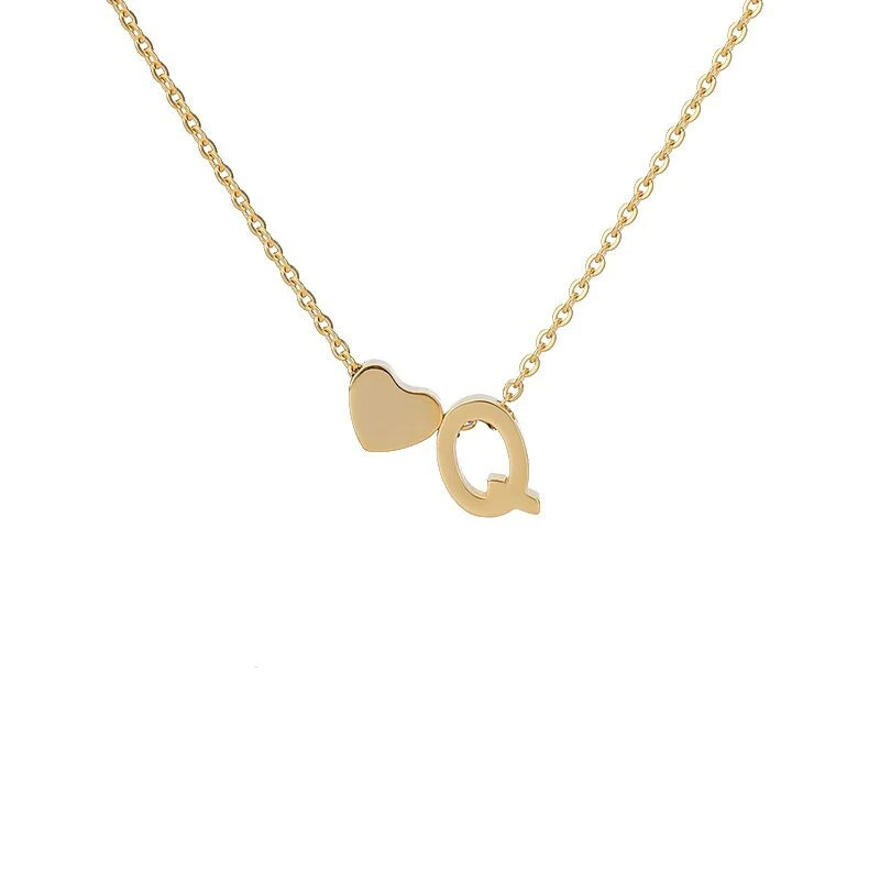 🔥Last Day 69% OFF ✨Personalized Gold Heart A-Z Initial Necklace Jewelry Gift for Her