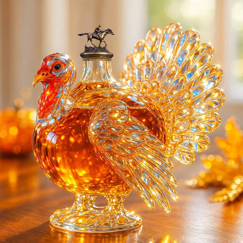 2025 Thanksgiving Turkey Whiskey Bottle