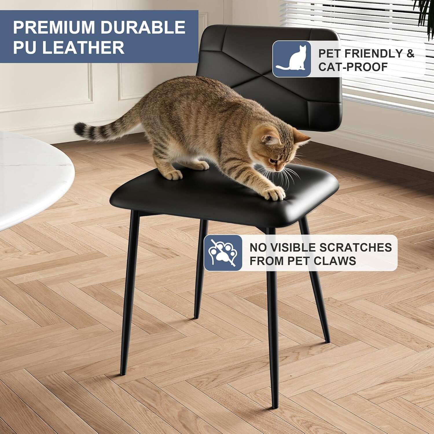 VECELO Dining Chairs Set of 2