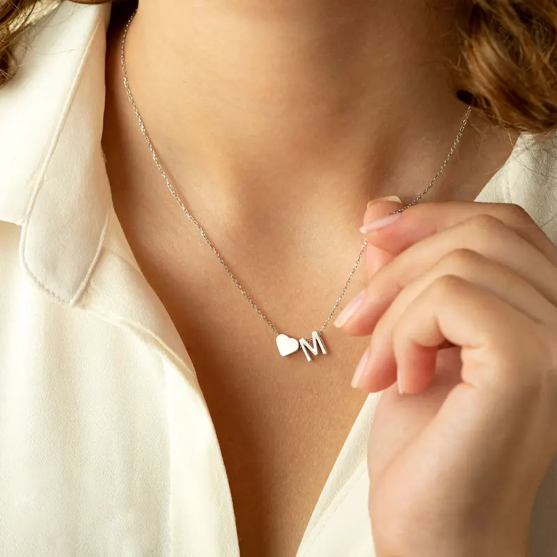 🔥Last Day 69% OFF ✨Personalized Gold Heart A-Z Initial Necklace Jewelry Gift for Her